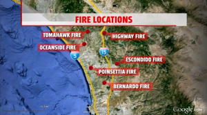 SD fires map